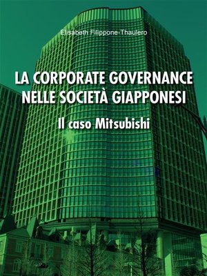cover image of La corporate governance nelle società giapponesi. Il caso Mitsubishi